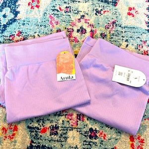 Lavender shorts Arula 2 pairs 1x New with tags